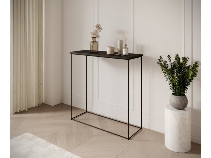 Konzolový stolek MILAN - Černá / Černá - 80 cm
