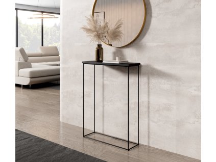 Konzolový stolek SILI - Černá / Černá - 60 cm