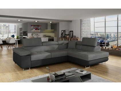 Rohová sedací souprava ANTON - Sawana 60/Soft Eko kůže 11 - Pravý roh