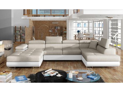 Rohová sedací souprava RODRIGO - Dora 60/Soft Eko kůže 17 - Pravý roh