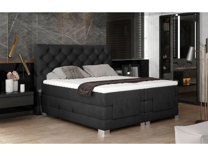 Dvoulůžko boxspring CLOVER - Mat Velvet 99-140x200cm
