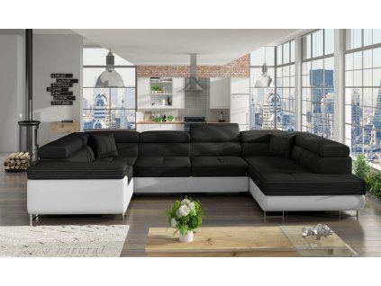 Rohová sedací souprava LETTO - Sawana 14/ Soft Eko kůže 17 - pravý roh