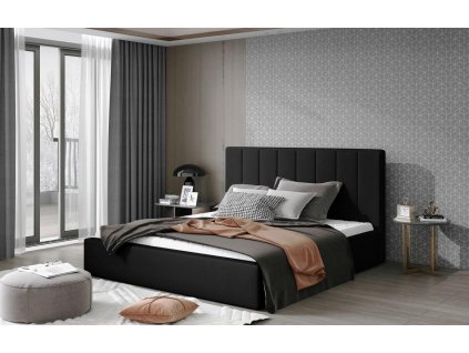 Čalouněná postel AUDREY - Soft Eko kůže 11 - 200x200cm - Dřevo