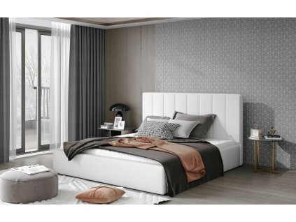 Čalouněná postel AUDREY - Soft Eko kůže 17 - 140x200cm - Kov