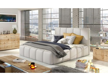 Čalouněná postel EDVIGE - Soft Eko kůže 17 - 180x200cm - bez úl. prostoru
