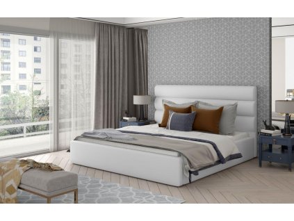 Čalouněná postel CARAMEL - Soft Eko kůže 17 - 180x200cm - Dřevo