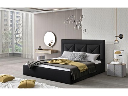 Čalouněná postel CLOE - Soft Eko kůže 11 - 140x200cm - Kov
