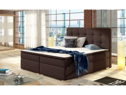 Postel boxspring INEZ - 160x200cm - Soft Eko kůže 66
