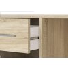 Rohový psací stůl ELISEO - Dub Sonoma - šířka 121.4cm