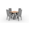 Jídelní set RODOS 83 - 1+4 židle - Dub Sonoma