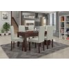 Jídelní set RODOS 56 - 1+6 židlí - Tmavý ořech