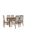 Jídelní set RODOS 25 - 1+6 židlí - Dub Lefkas