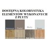 Postel s poličkou ALDEX - Bílá - 90x200cm