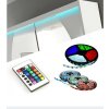 Posuvná skříň se zrcadlem a LED osvětlením PERMO - Choco - šířka 150cm