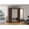 Posuvná skříň se zrcadlem BALANCE - Choco - šířka 180cm