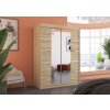 Posuvná skříň se zrcadlem NORDIC - Sonoma - šířka 150cm