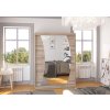Posuvná skříň se zrcadlem MODESTO - Lanýže - šířka 150cm