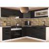 Rohová kuchyňská linka LIDIA2 170x190cm - Černý EBEN