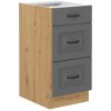 kuchyňská linka STILO - DUSTGREY MAT / Artisan - 40 dolní (40 D 3S BB)