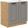 Kuchyňská linka LUNA - Claygrey / Artisan - 80 dolní dřez (80 ZL 2F BB)