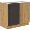 Kuchyňská linka STILO - Grafit / Artisan - 105 dolní rohová (105 ND 1F)