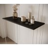 Konzolový stolek MILAN - Bílá / Černá - 80 cm