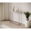 Konzolový stolek MILAN - Černá / Bílá - 80 cm