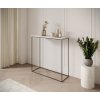 Konzolový stolek MILAN - Černá / Bílá mat - 80 cm