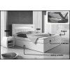 postel boxspring MILANO I - TYP 3 - 160x200cm (úl.otv.)