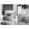 postel boxspring MILANO III - TYP 1 - 160x200cm (úl. 2 z.)