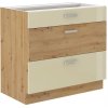 kuchyňská linka ARTISAN / KRÉM HG - 80 šuplíky (80 D 3S)