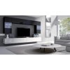 Obývací stěna CALABRINI I - černá / bílá lesk