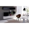 Obývací stěna CALABRINI VII - černá / bílá lesk