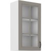 kuchyňská linka STILO - Claygrey MAT / Bílá - 40 horní vys.sklo (40 GS-90 1F)