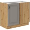 Kuchyňská linka STILO - Claygrey MAT / Artisan - 105 dolní rohová (105 ND 1F)