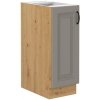 Kuchyňská linka STILO - Claygrey MAT / Artisan - 30 dolní cargo koš (30 D CARGO)