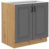 kuchyňská linka STILO - DUSTGREY MAT / Artisan - 80 dolní (80 D 2F)