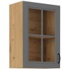 kuchyňská linka STILO - DUSTGREY MAT / Artisan - 40 horní prosklená (40 GS-72 1F)