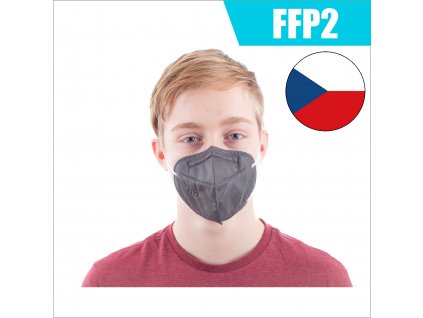 FFP2 CZ SVĚTLE ČERNÝ