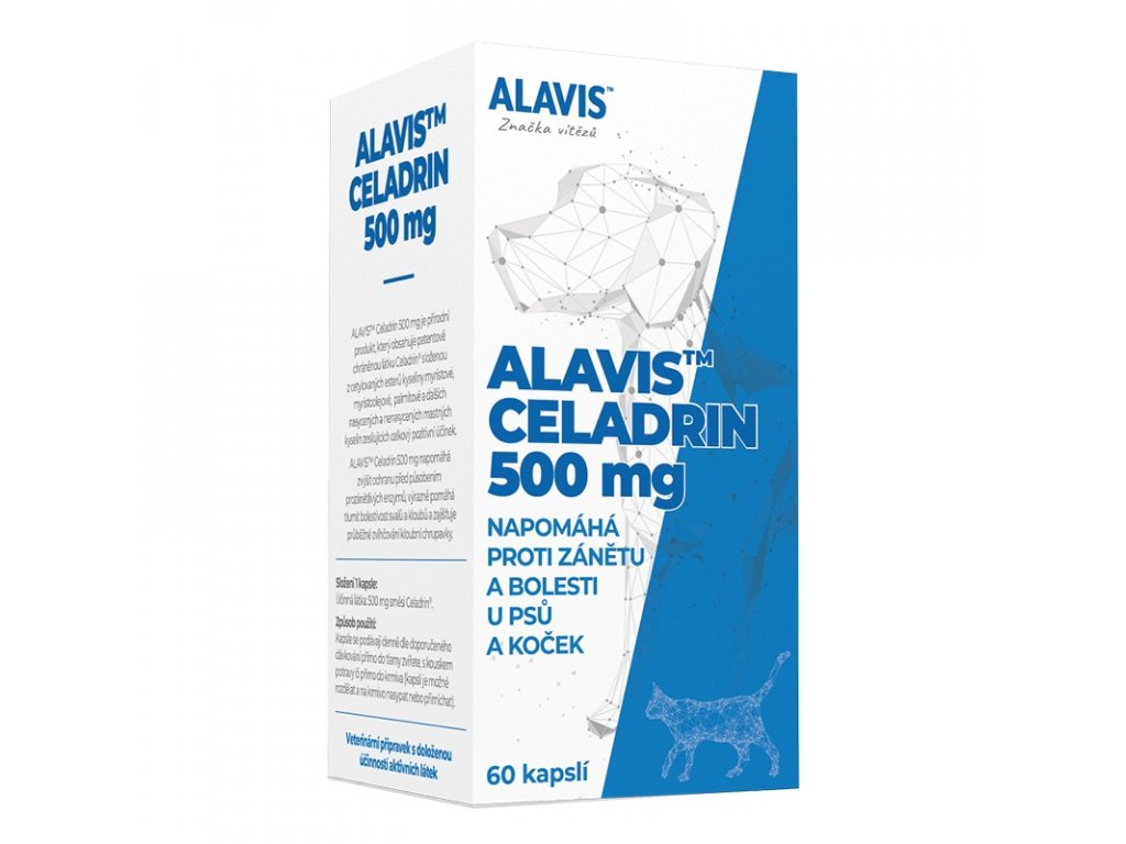 Alavis Celadrin 500mg pro psy a kočky 60 cps
