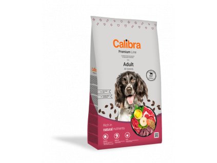 5552 6772 calibra dog premium line adult beef 3 kg new