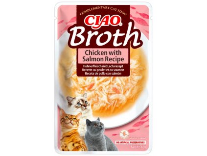 Churu Cat CIAO Broth Chicken with Salmon 40 g