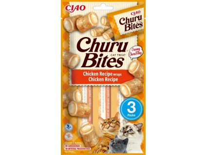 Churu Cat Bites Chicken wraps&Chicken Purée 3x10 g