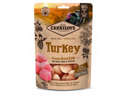 Carnilove Raw Freeze-Dried Snacks Turkey 60 g