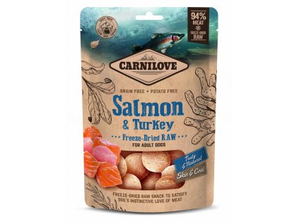 Carnilove Raw Freeze-Dried Snacks Salmon&Turkey 60 g