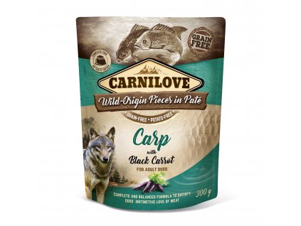 Carnilove Dog Pouch Paté Carp & Black Carrot 300 g