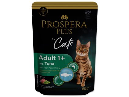 Prospera Plus Adult 1+, Tuna, Peas 85g