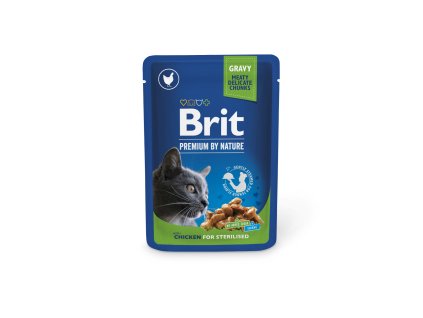 Brit Premium Cat kapsa Chicken Slices for Steril 100 g