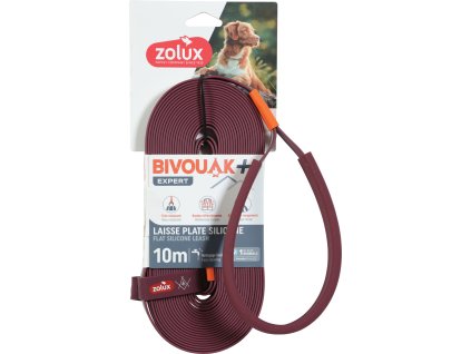 Vodítko pes BIVOUAK ploché silikonové 15 mm/15 m