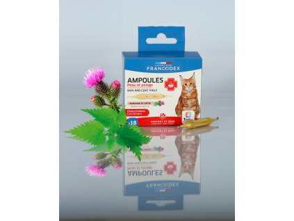 Francodex Skin and Coat ampulky kočka,kotě 18x1ml